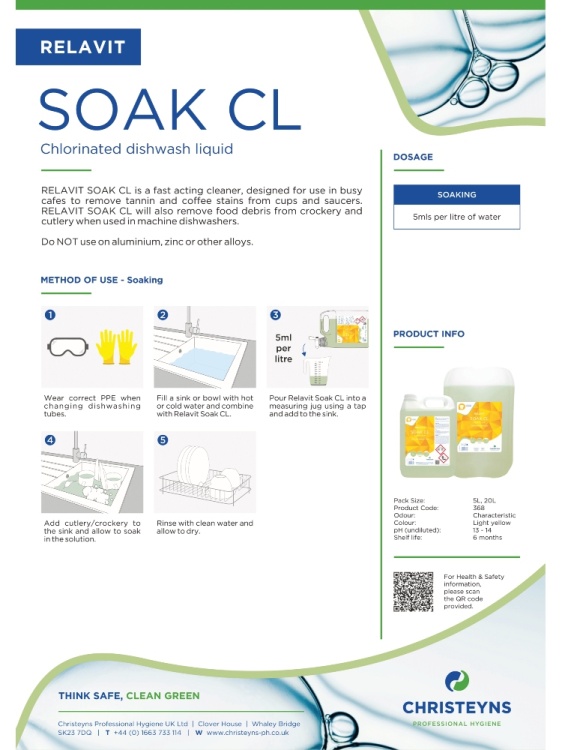 Christeyns RELAVIT SOAK CL  (368)