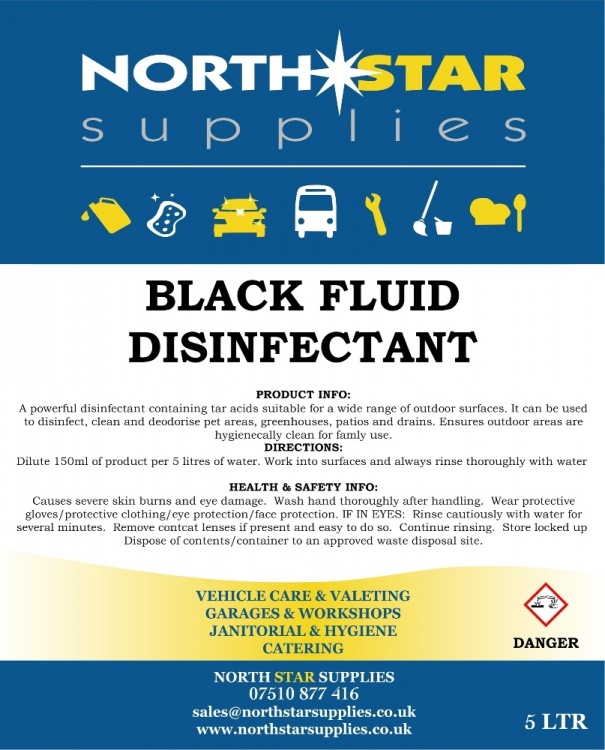 Black Fluid Disinfectant - North Star Supplies
