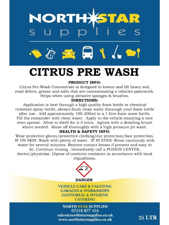 Citrus Pre-Wash - North Star Supplies