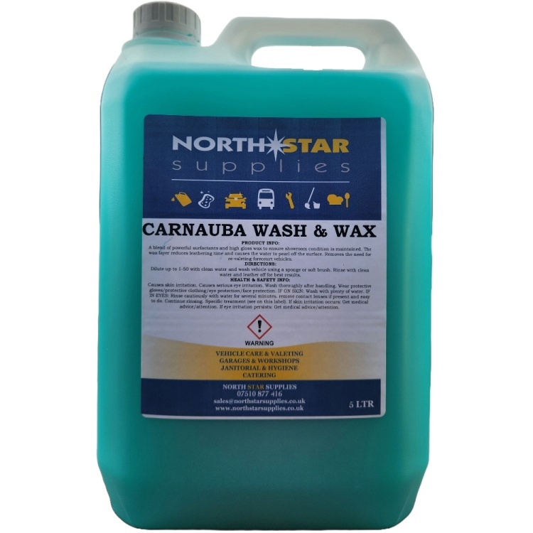 Carnauba Wash & Wax Shampoo - North Star Supplies