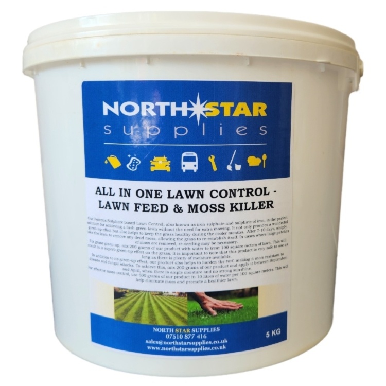 All in One Lawn Control - Lawn Feed & Moss Killer 5 Kg - North Star Supplies