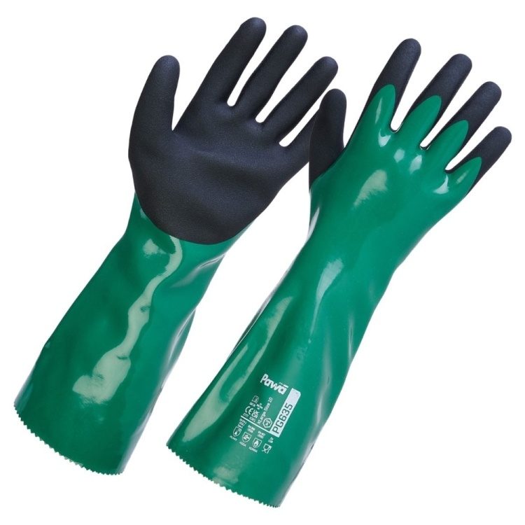 Pawa PG635 Type A Chemical Resistant Heavy-Duty Gauntlet 40 cm